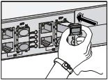 Figure 2 SFP module installation diagram