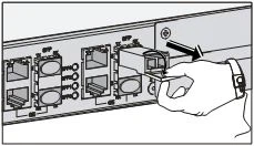 Figure 3 SFP module removal diagram